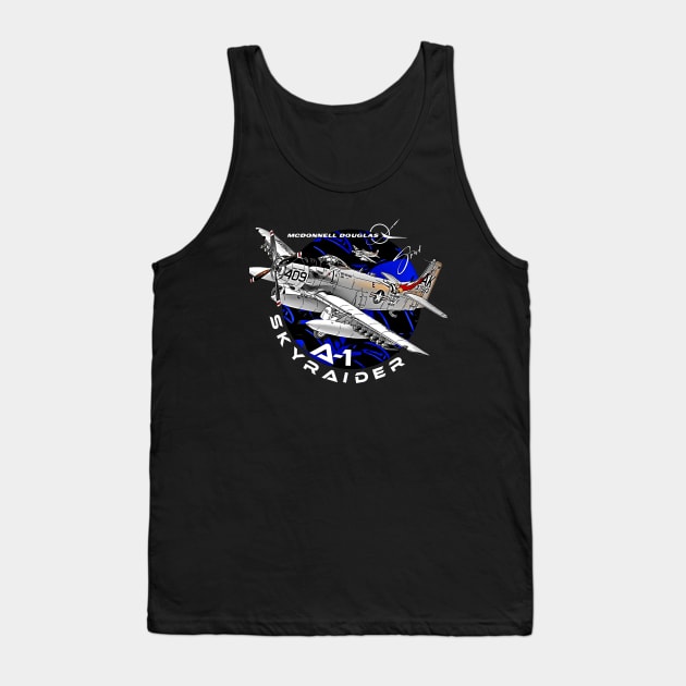 Douglas A-1 Skyraider Attack Aircraft Tank Top by aeroloversclothing